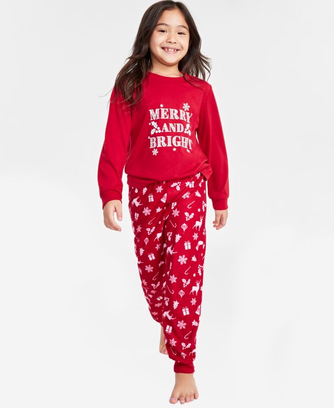 Photo 1 of Matching Family Pajamas Toddler, Little & Big Kids Mix It Merry & Bright Pajamas Set - Size 4-5