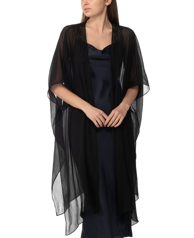 Photo 1 of I.n.c. International Concepts Women's Beaded Evening Duster Topper - Black