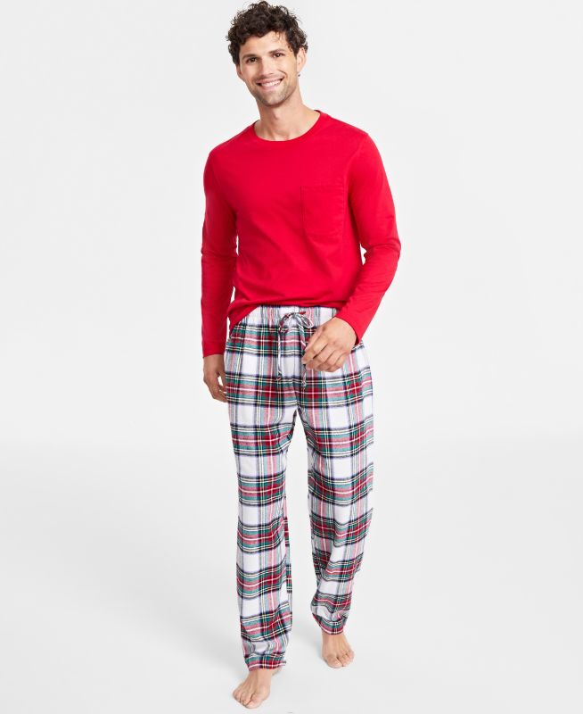Photo 1 of Family Pajamas Men’s Mix It Stewart Pajamas Set (Stewart Plaid XX-Large)
