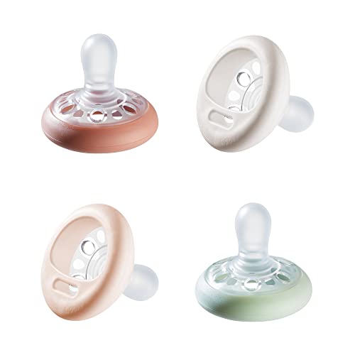 Photo 1 of Tommee Tippee Breast-Like Pacifier, Skin-Like Texture, Symmetrical Design, BPA-Free Binky, 0-6m, 4-Count