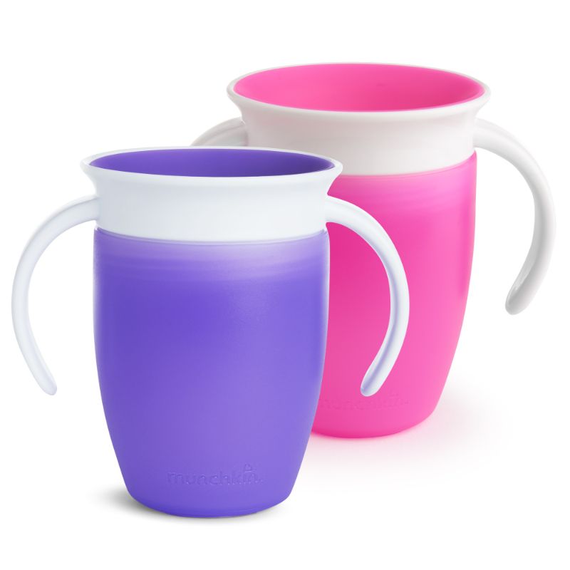 Photo 1 of Munchkin 2-Pack Miracle® 360° TrainerCups, Pink Purple