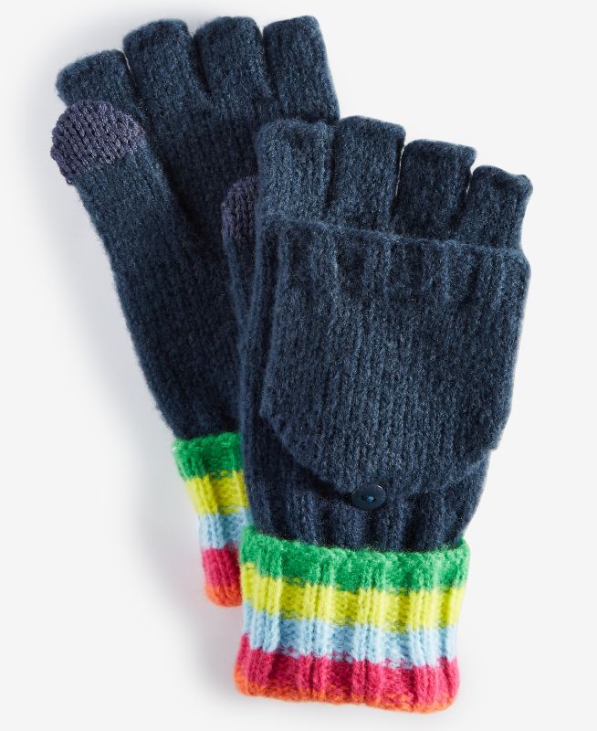 Photo 1 of On 34th Women's Striped Ribbed Pop Top Gloves - Multi