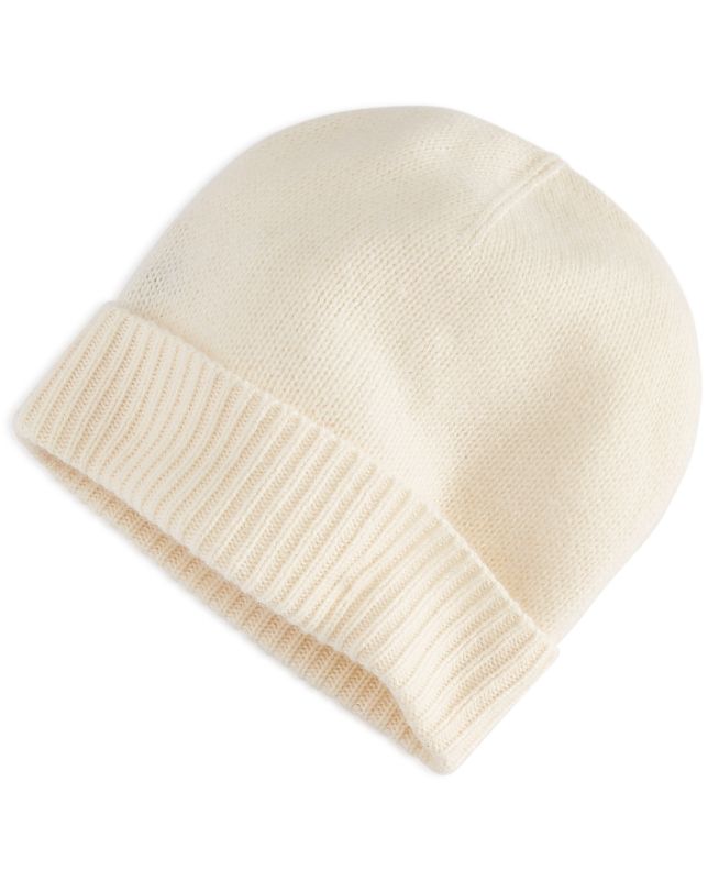 Photo 1 of Charter Club 100% Cashmere Cuffed Beanie - Bianco Crema
