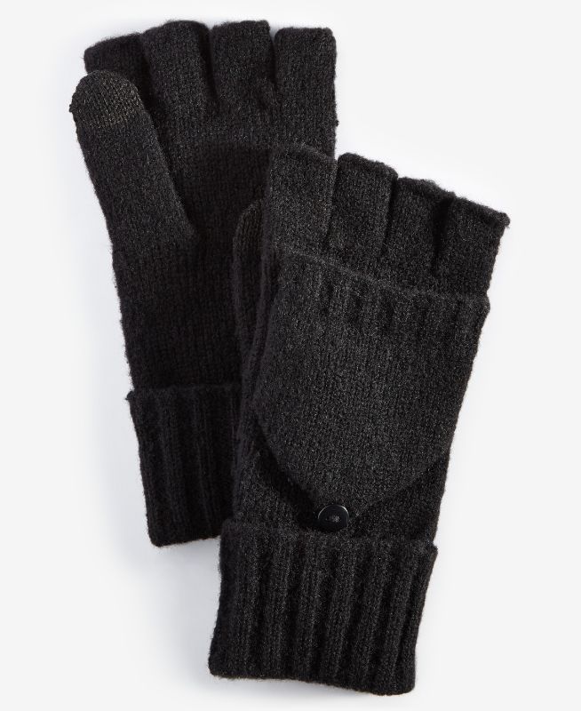 Photo 1 of On 34th Women's Wide-Ribbed Pop Top Gloves - Black