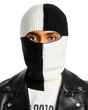 Photo 1 of Aqua Color Block Balaclava - Black/White