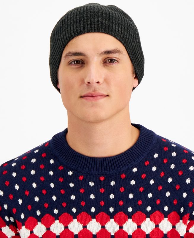 Photo 1 of Mens Knit Space-Dye Beanie Hat
