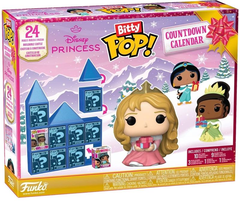 Photo 1 of Funko Bitty Pop! Countdown Calendar: Disney Princess - Disney Princesses - Advent Calendar - 24 Days of Surprise - Collectable Vinyl Mini Figures