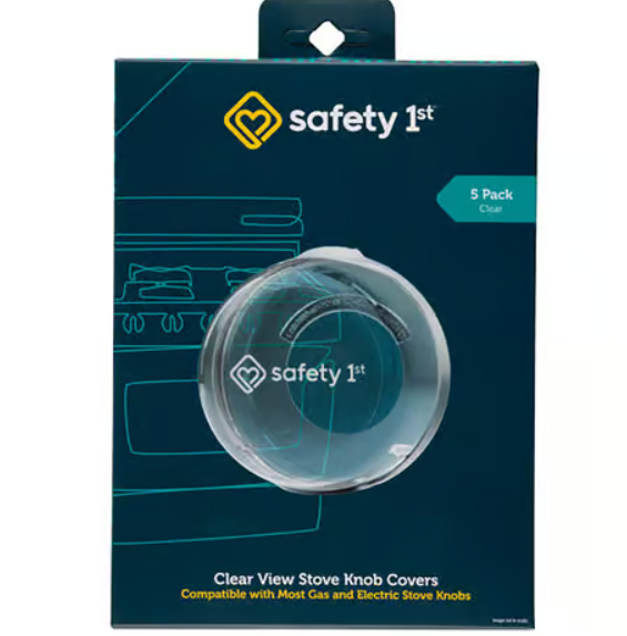 Photo 1 of Safety 1st Clear Plastic Stove Knob Covers 5 Pack