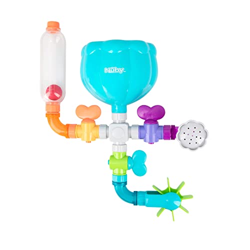 Photo 1 of Nuby Wacky Waterworks Pipes Bath Toy with Interactive Features for Cognitive Development (Colors May Vary)