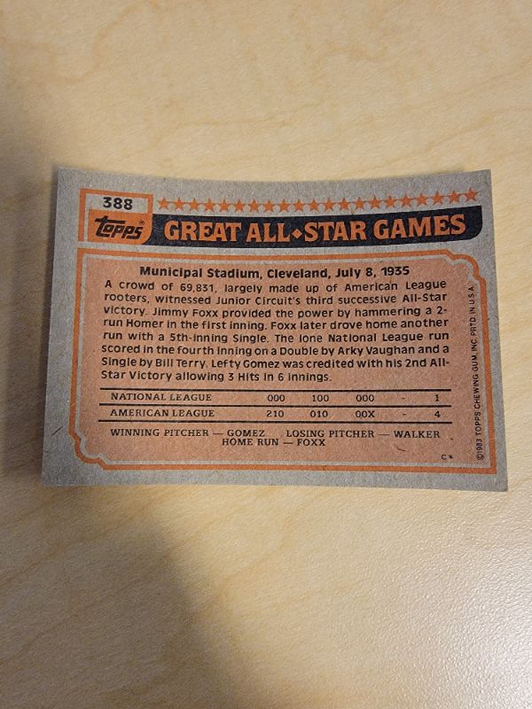 Photo 2 of 1983 GEORGE BRETT TOPPS - EXCELLENT CONDITION