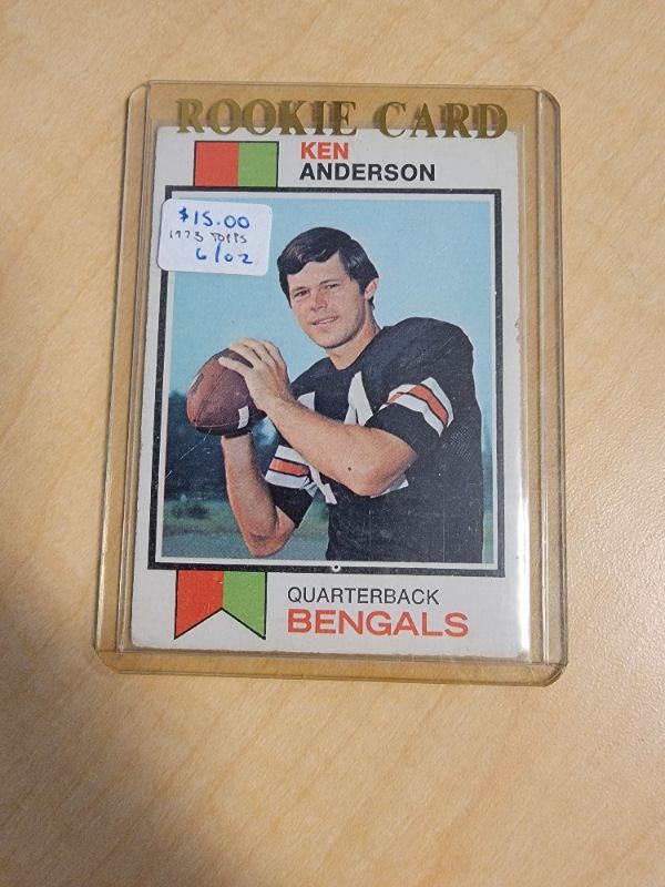 Photo 1 of 1973 KEN ANDERSON TOPPS ROOKIE CARD