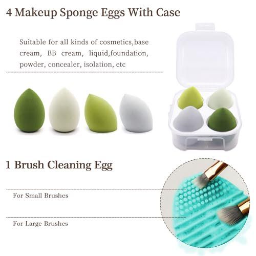Photo 1 of Makeup Brushes 22 Pcs Makeup Kit, Foundation Brush Eyeshadow Brush Make up Brushes Set (Green, 22 Piece Set Large)