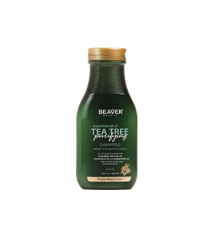 Photo 1 of Tea Tree Purifying Shampoo 350ml Helps Prevent Buildup of Chemicals and Dead Skin on Scalp Anti Bacterial and Anti Fungal Properties Helps Dandruff and Oil Control New