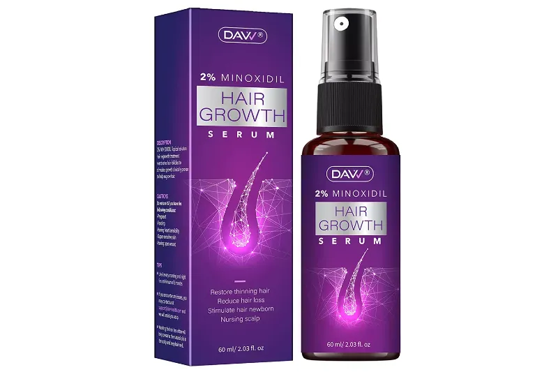 Photo 1 of 2% Minoxidil Hair Growth Serum For Women, And With Biotin Hair Regrowth Treatment, For Stronger, Thicker Longer Hair, help to Stop Thinning and loss hair, 60Ml 1 Month supply