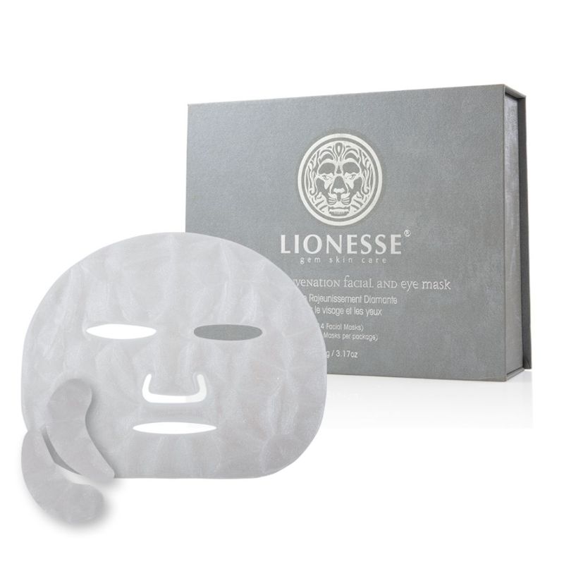 Photo 1 of Diamond Rejuvenation Facial and Eye Mask Set Formulated With Collagen and Lavender Oil Unique Mask Eliminate Appearance of Aging Reduce Looks of Wrinkles Youthful Firm Skin Hyaluronic Acid Diamond Powder Algae Extract Collagen New 