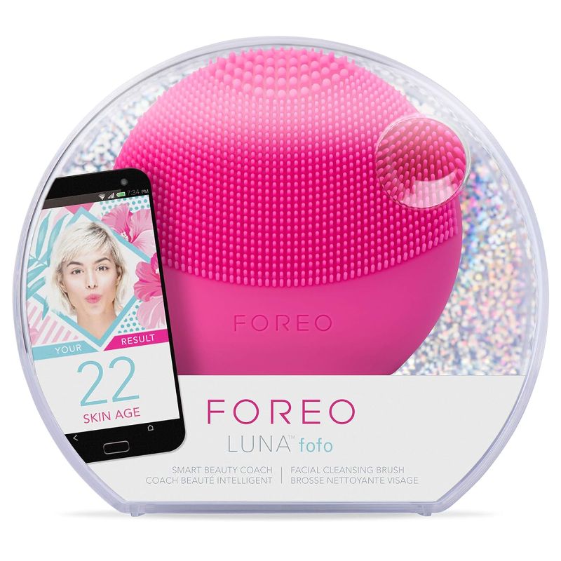 Photo 4 of  Foreo Luna FoFo Smart Facial Cleansing Brush and Skin Analyzer Deep Pore Cleanse Reduces Puffiness Improves Skin Absorption and Firms Skin New
