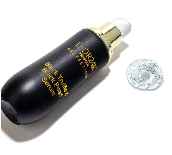 Photo 1 of Black Truffle & Black Pearl Serum Diminish Deep Lines Wrinkles Works with Skins Natural Renewal Process Promote Youthful Appearance Soothe Stressed Skin Boost Collagen Production New 