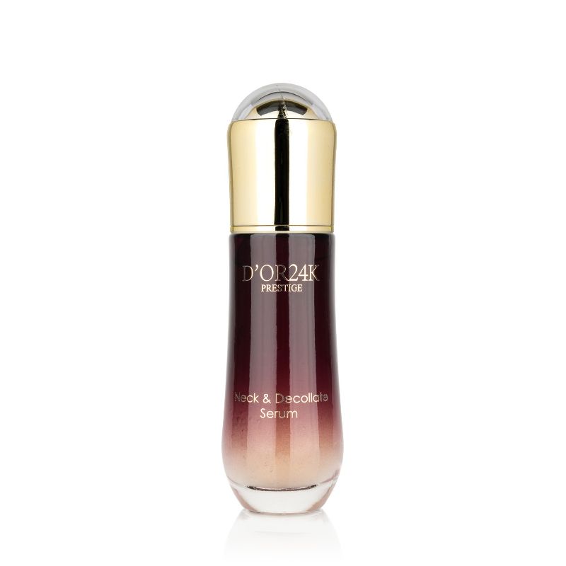 Photo 1 of 24k Gold Infused Neck and Décolleté Serum Target Delicate Skin on Neck and Chest Includes Hyaluronic Acid Vitamin C and Green Tea Hydrate Firm and Smooth Skin Brighten Skin Tone Improve Overall Skin Texture New