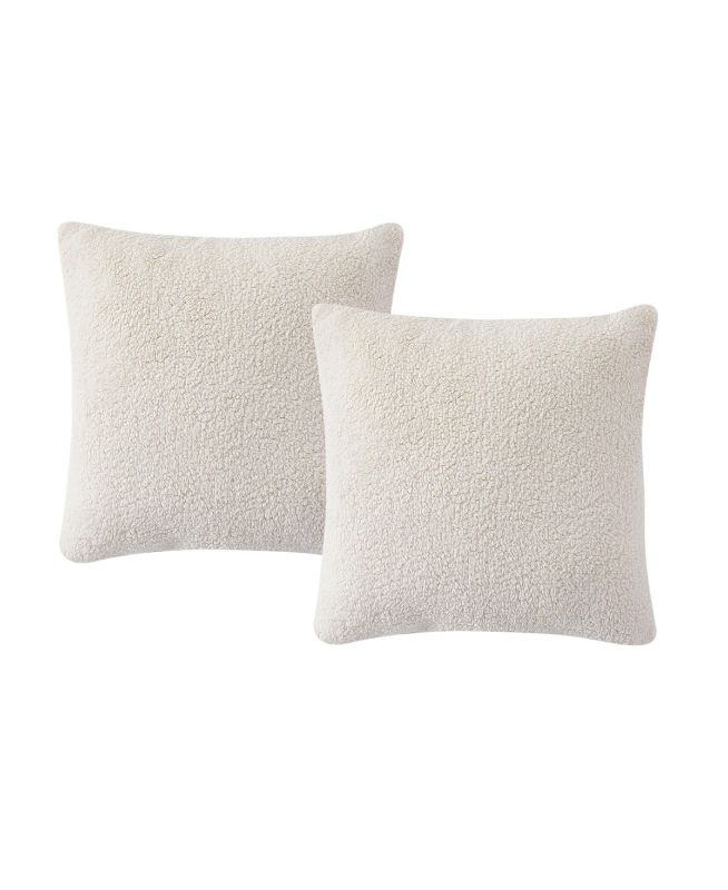 Photo 1 of Birch Trails Solid Sherpa Set of 2 Decorative Pillows, 18" X 18"