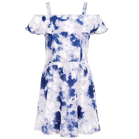 Photo 1 of SIZE 5 Epic Threads Little Girls Tie-Dyed Cold-Shoulder Dress