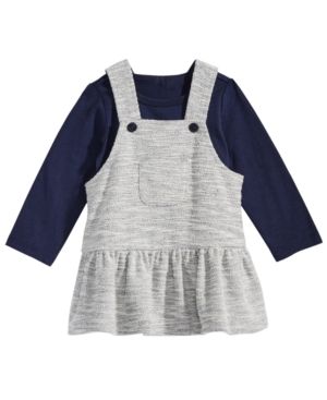 Photo 1 of SIZE 0-3M First Impressions Baby Girls 2-Pc. T-Shirt & Textured Jumper Set