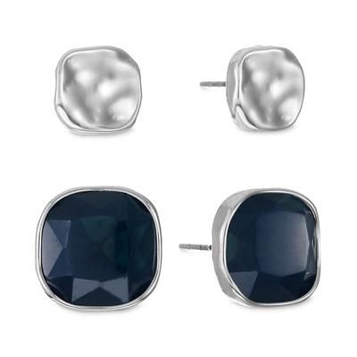 Photo 1 of Style & Co 2-Pc. Set Colored Stone Square Stud Earrings