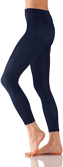 Photo 1 of FIRST LOOKS  Women's Microfiber Footless Tights, Navy S/M 