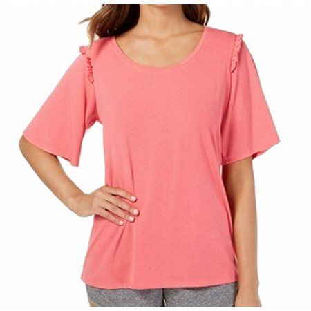 Photo 1 of HUE Women's Short Sleeve Ruffle Flounce Pajama Sleep Tee Small