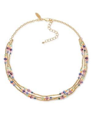 Photo 1 of Style & Co Beaded Multi-Row Necklace, 18" + 3" Extender