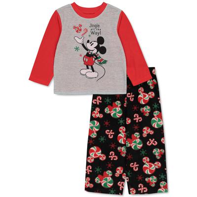 Photo 1 of SIZE 2T Mickey Mouse Jingle All the Way Christmas Toddler Pajama Set 