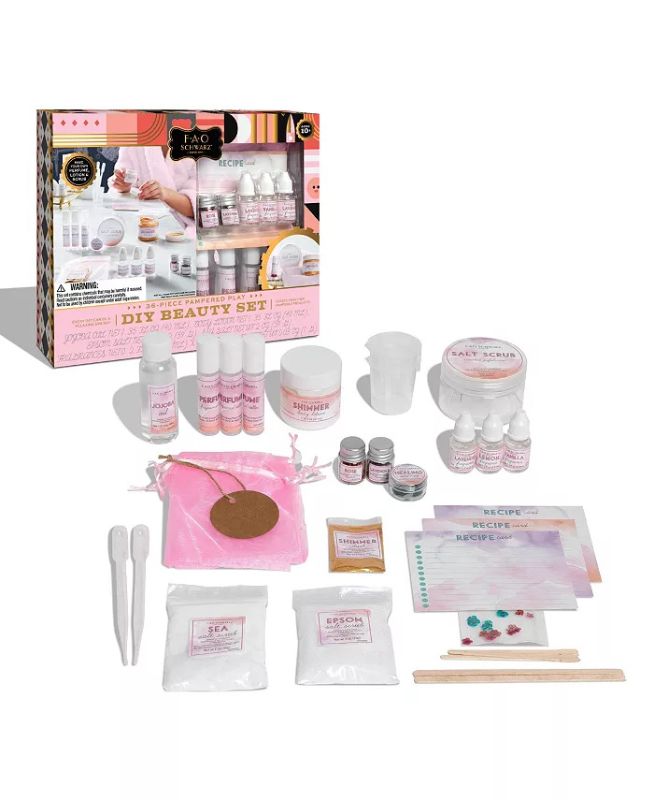 Photo 1 of FAO Schwarz 36 Piece DIY Beauty Set for Kids Create your own pampered products