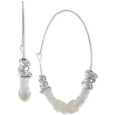 Photo 1 of Style & Co Large Mixed Bead Hoop Earrings