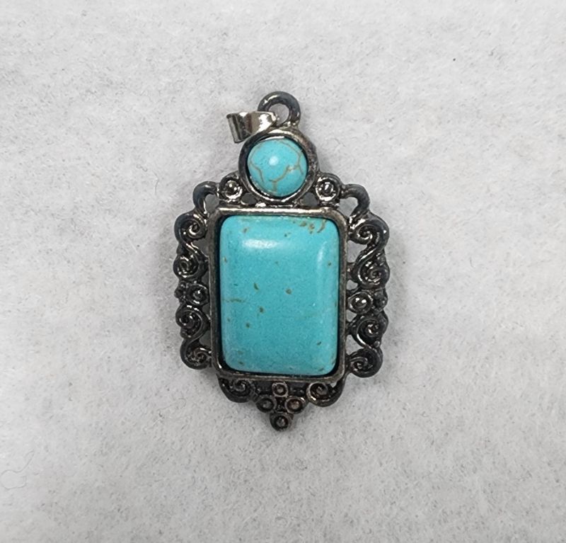 Photo 1 of Southwestern Faux Turquoise CHARM Vintage Look