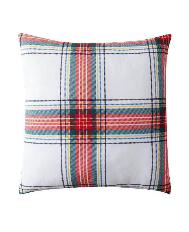 Photo 1 of Morgan Home 24 X 24 Oversized Reversible Red Plaid Decorative Pillow