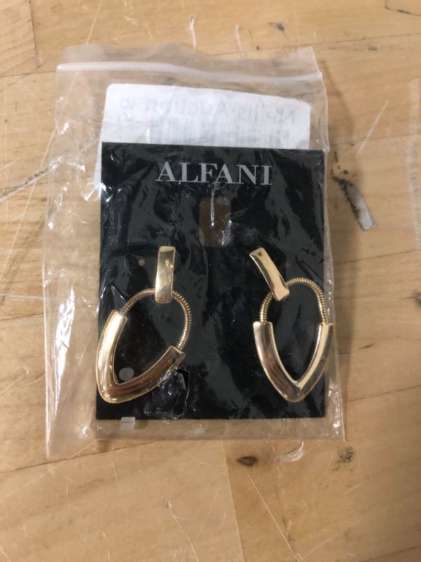 Photo 2 of Alfani Gold-Tone Contemporary Drop Earring