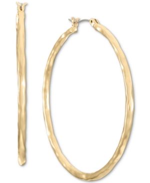 Photo 1 of Style & Co Gold-Tone Medium Hoop Earrings, 