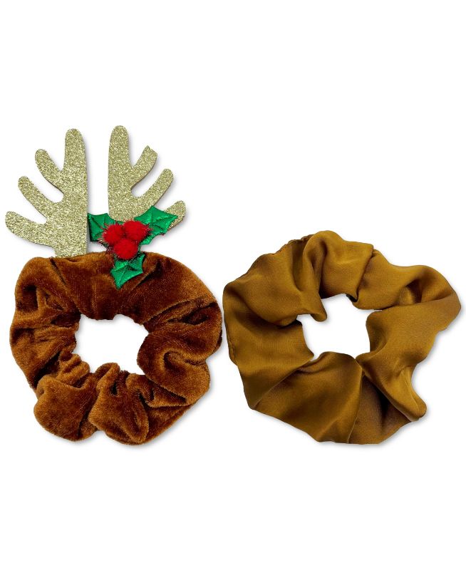 Photo 1 of Inc International Concepts 2-Pc. Set Reindeer Scrunchie