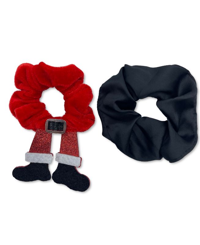 Photo 1 of Inc International Concepts 2-Pc. Set Santa Scrunchie, 