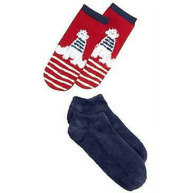 Photo 1 of Hue Women Socks Pack of 2 Ultra soft Low Cut Footsie Ankle Sock