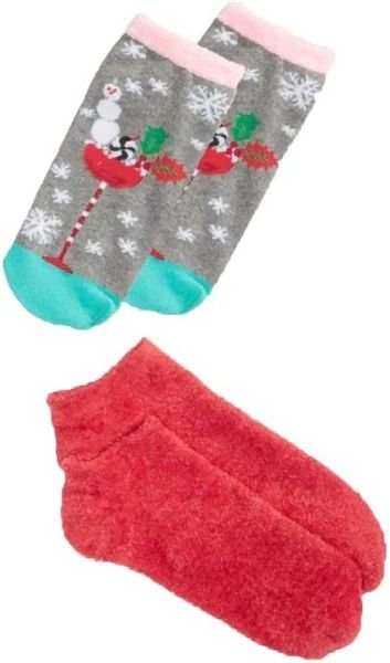 Photo 1 of Hue Women's Ultra Comfy Xmas Festive Design Ankle Socks Gift Box