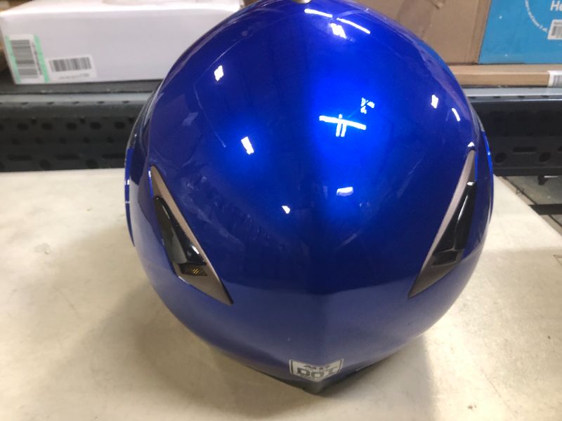 Photo 4 of AHR Motorcycle Helmet Dual Visor Modular Flip up Full Face Helmet DOT Approved Helmet RUN-M for Adult Motorbike Street Bike Moped Racing (Blue, L)
