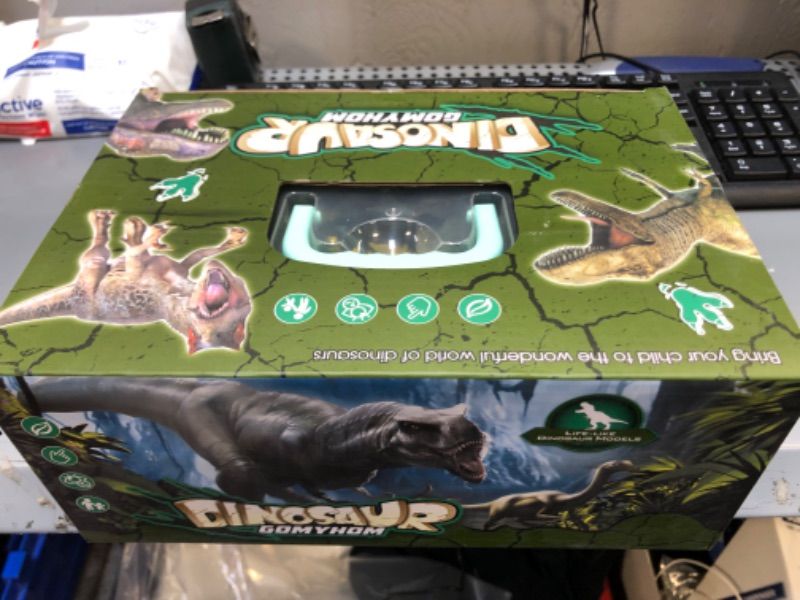 Photo 2 of Dinosaur Toys, Dinosaur Toys for Kids 3-5 with Activity Play Mat & Trees, Dinosaur Toys for Kids 5-7 Including 9 Dinosaurs, Storage Box, Packing Box, Kids Dinosaur Toys for Boys & Girls.