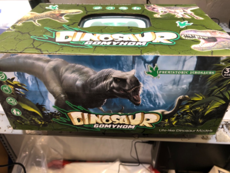 Photo 1 of Dinosaur Toys, Dinosaur Toys for Kids 3-5 with Activity Play Mat & Trees, Dinosaur Toys for Kids 5-7 Including 9 Dinosaurs, Storage Box, Packing Box, Kids Dinosaur Toys for Boys & Girls.