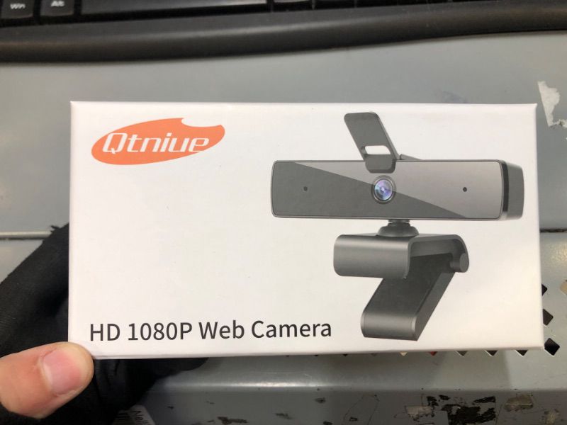 Photo 1 of Qtniue Webcam with Microphone and Privacy Cover, FHD Webcam 1080p, Desktop or Laptop and Smart TV USB Camera for Video Calling, Stereo Streaming and Online Classes 30FPS