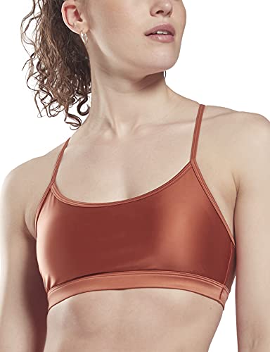 Photo 1 of Core 10 by Reebok Women's Strappy Sports Bra, Light Support, Baked Earth, XX-Large
