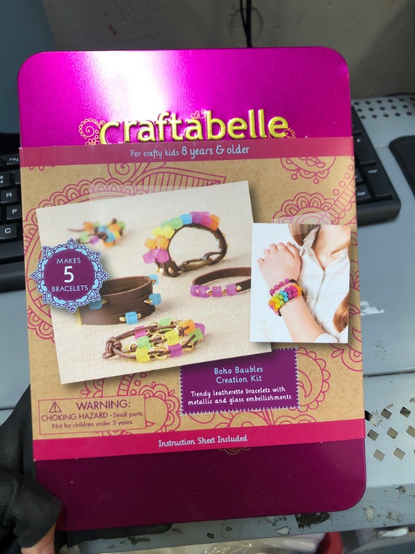 Photo 2 of Craftabelle – Boho Baubles Creation Kit – Bracelet Making Kit – 101pc Jewelry Set with Beads – DIY Jewelry Kits for Kids Aged 8 Years +