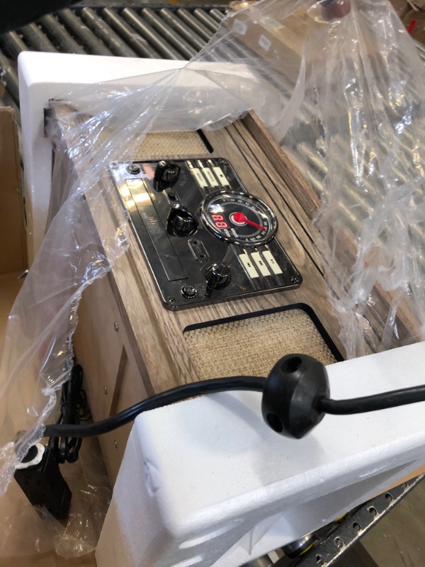 Photo 1 of Victrola Nostalgic 6-in-1 Bluetooth Record Player & Multimedia Center with Built-in Speakers - 3-Speed Turntable, CD & Cassette Player, AM/FM Radio | Wireless Music Streaming | Farmhouse Oatmeal Farmhouse Oatmeal Entertainment Center