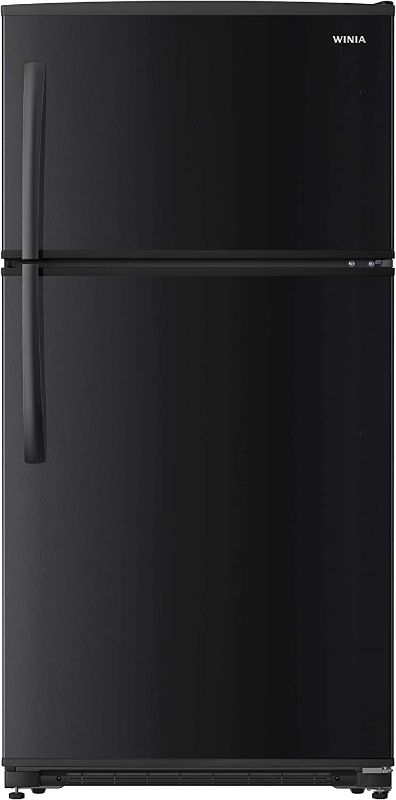 Photo 1 of Winia WTE21GSBMD 21 Cu. Ft. Top Mount Refrigerator With Factory Installed Ice Maker - Black - factory sealed 
