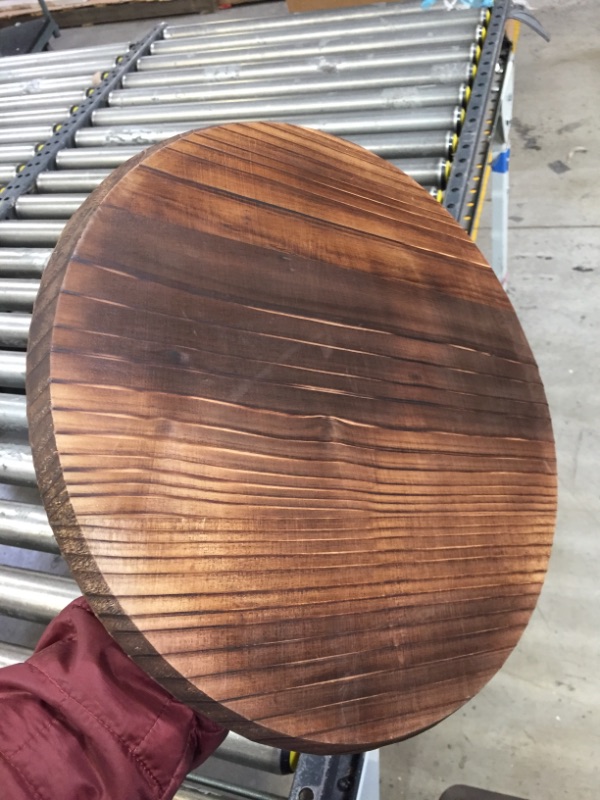 Photo 3 of 14-inch Wooden Wok Lid with Carbonized Finish
