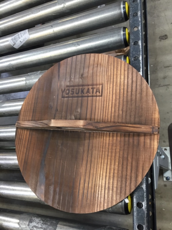 Photo 5 of 14-inch Wooden Wok Lid with Carbonized Finish
